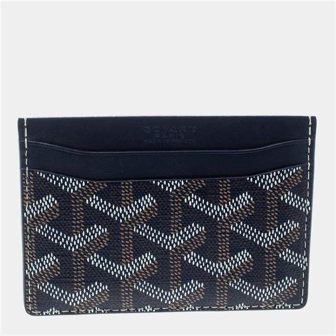 goyard mens card holder blue|More.